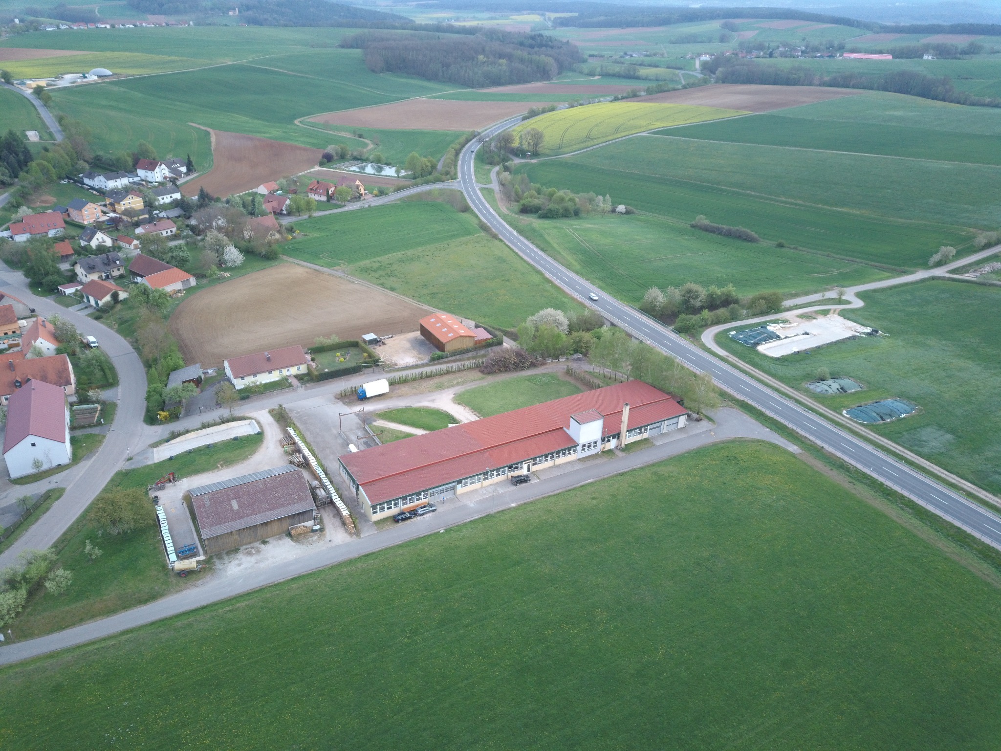 Aerial view of the CAI-PAN company site in Hahnbach